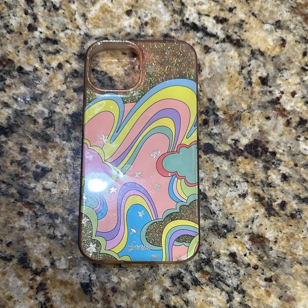 Sonix iPhone 14/13 Case - Glitter Rainbow Design with MagSafe.